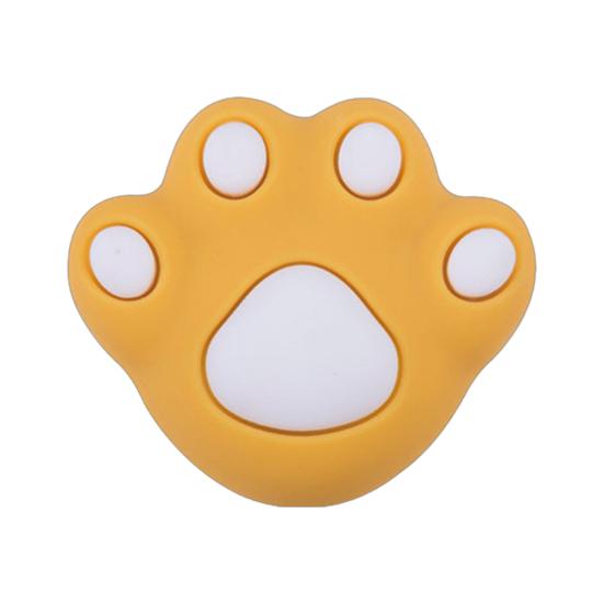 

Cabinet Handle Food-Grade Silicone Soft Baby-Friendly Bear Paw Design Single-Hole Installation Cabinet Knob