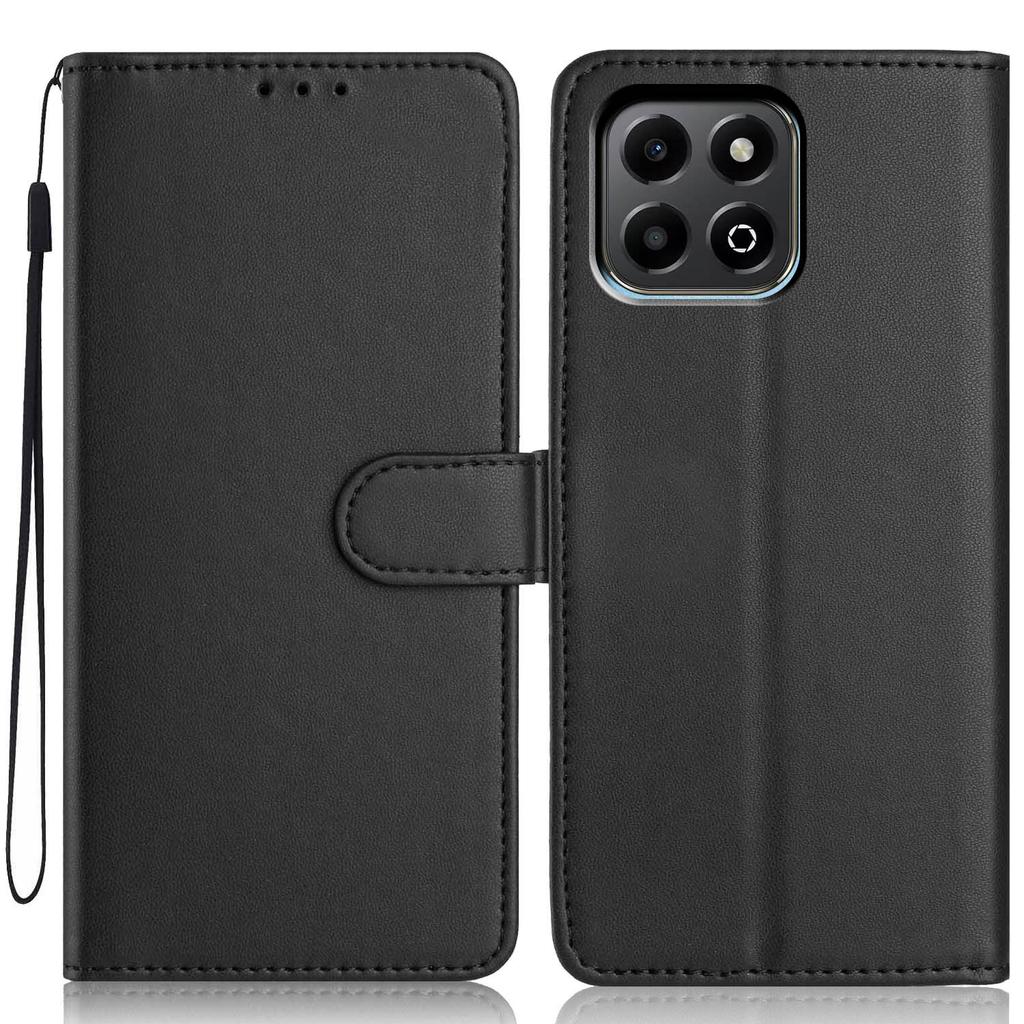 Pro Honor 400 Chytré pouzdro peněženka s popruhem/Více sloty na karty Jednobarevný Kožený Stojánek Kryt na telefon