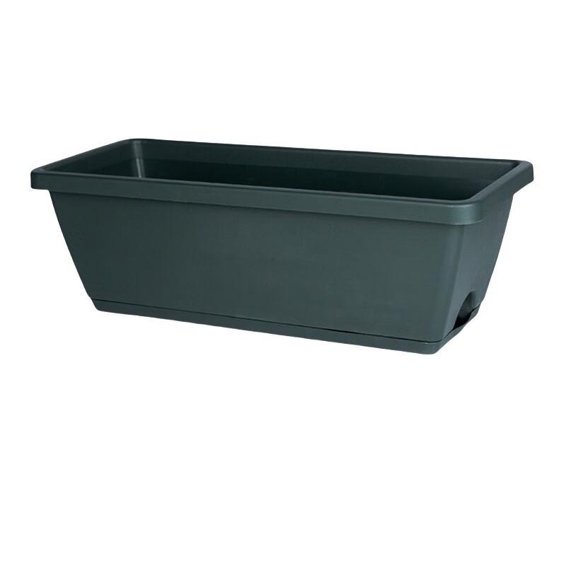 KEYSHEEL Rectangular Plastic Hanging Planter with Tray