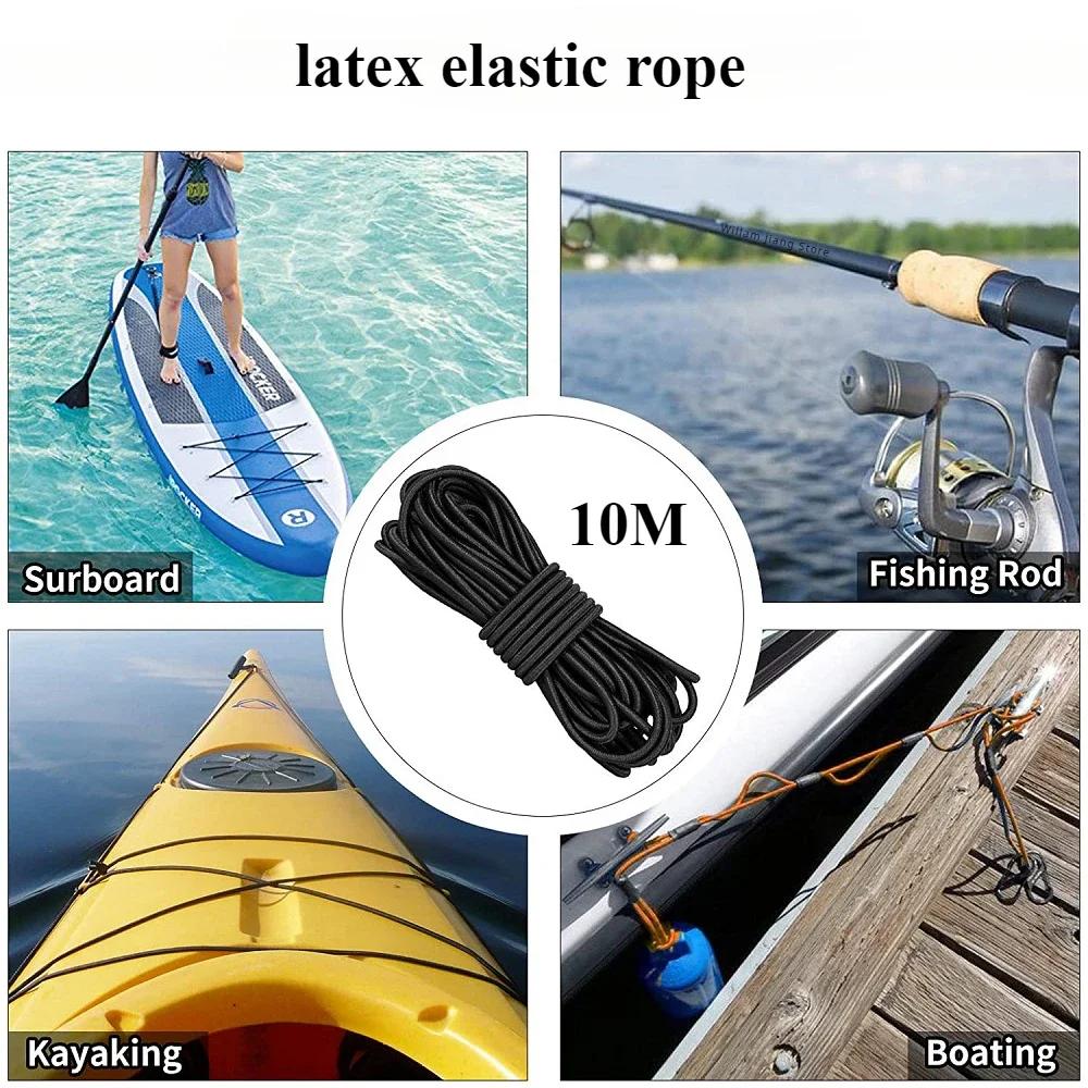 Kleidung Gummibänder Starkes Elastisches Seil Nähzubehör DIY Elastikband Schwarzes Seil Bastelbedarf 3/4/5/6/8MM Bekleidung