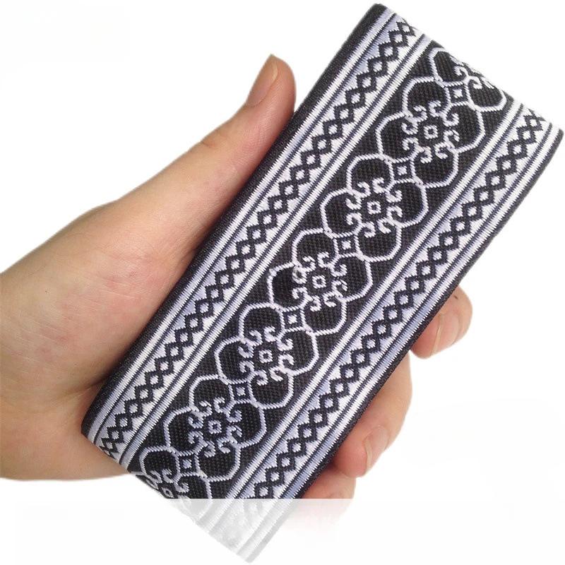 

5 см Ширина 7 ярдов Винтажная этническая вышивка Стиль Лента DIY Одежда Сумка Аксессуары Вышитая аппликация Шитье Ремесло Ткань 6.8m