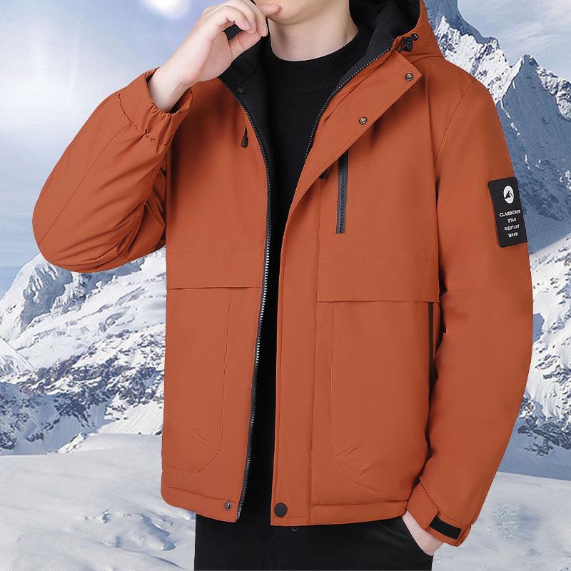 

Men s 2025 Winter Cotton Jacket - Outdoor, Thick, Warm, Windproof & Waterproof 3XL