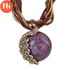 Ciao Collana Pavone Regalo Zricon Opale Bohemien Ciondolo Intarsiato