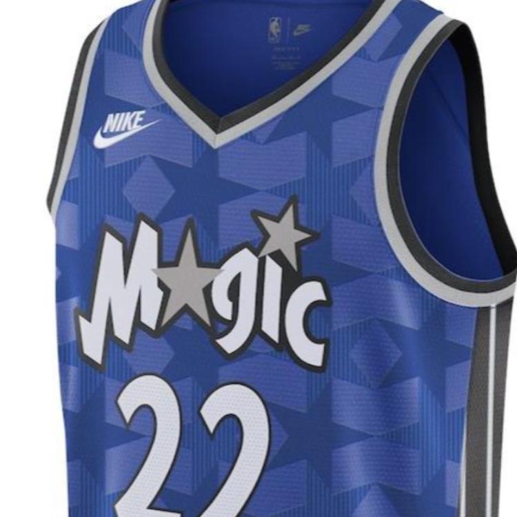 Nike X NBA Collaboration NBA Digital Letter Print Basketball Magic Team Retro Jersey 23-24 Season Wagner Tank Top Unisex Jersey Blue DX8612-481