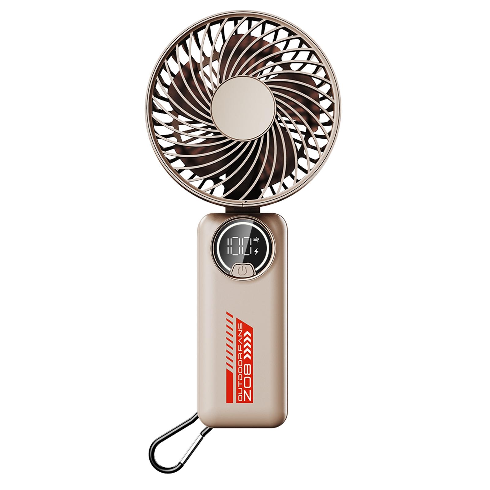 

Z08 Foldable 10000mAh Rechargeable Cooling Fan Outdoor Handheld Summer Fan Pink