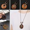 Retro Legno Foglia Gufo Lunga Catena Maglione Etnica Collana Rotonda Donne Ciondolo Orologio Gioielli Femminili Accessori per il Collo Regali Collare