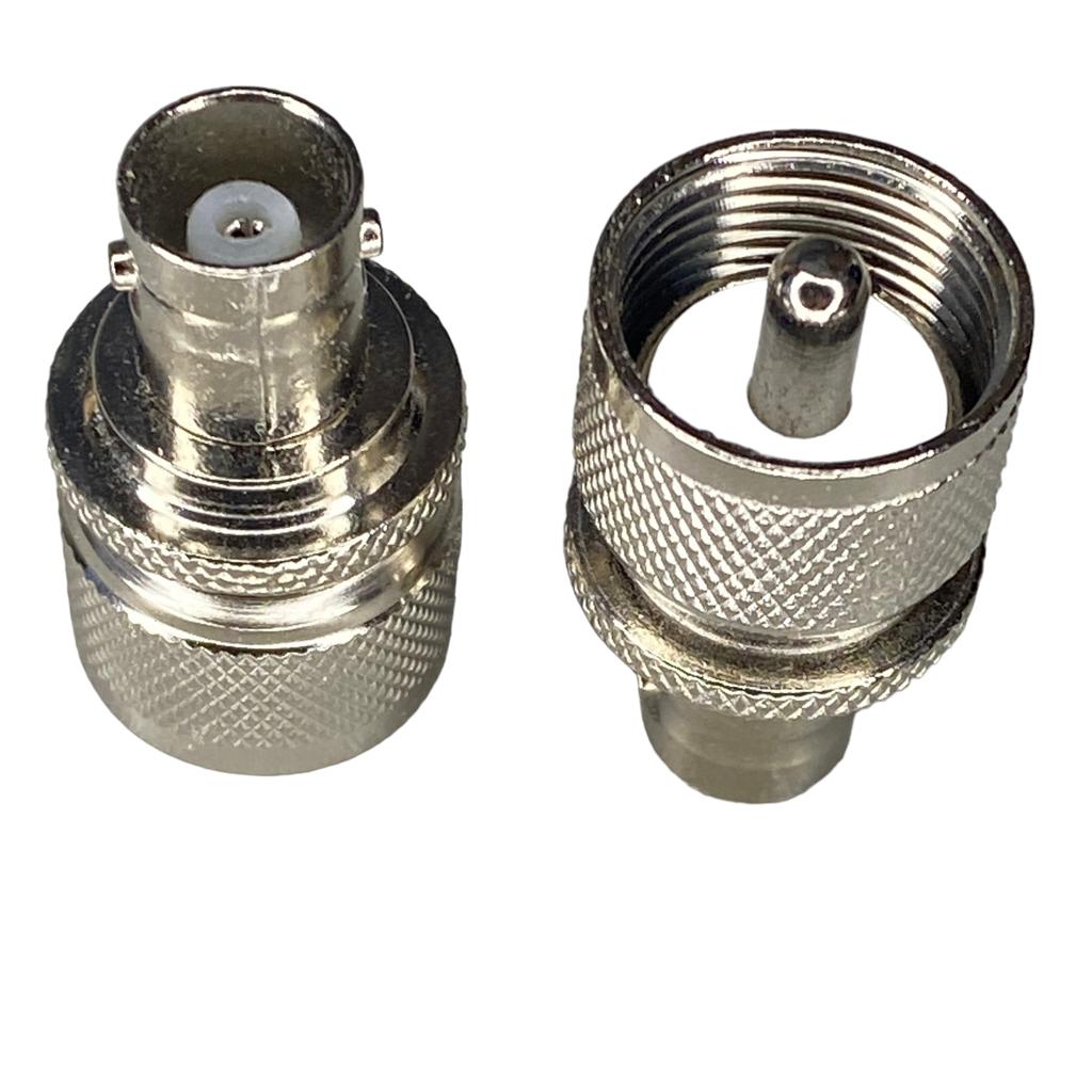 BNC socket / UHF plug adapter