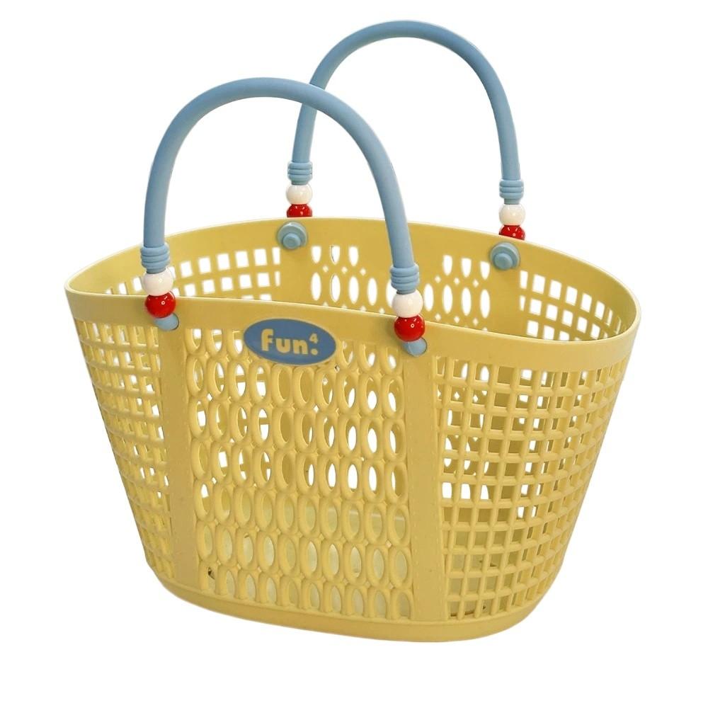 With Handle Storage Basket Plastic Swimming Gear Storage Basket  For Student Dormitory