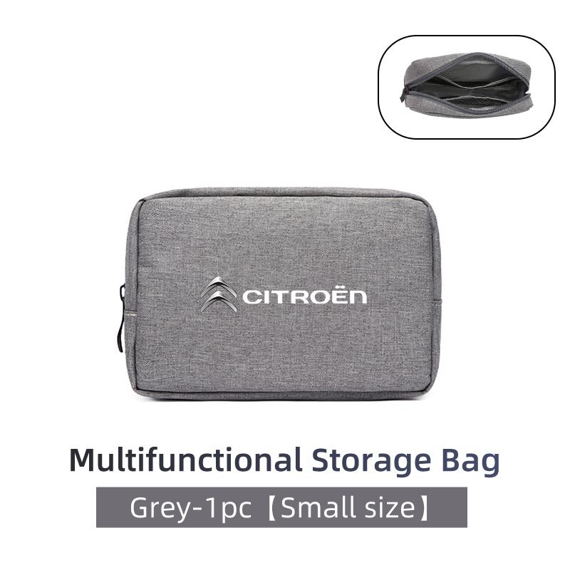 Cyfrowa torba do przechowywania z logo samochodu Wodoodporny kabel danych Podręczna torba podróżna Do Citroen C4 C3 C5 C1 C2 C6 VTS C4L DS3 DS4 DS5 Grand