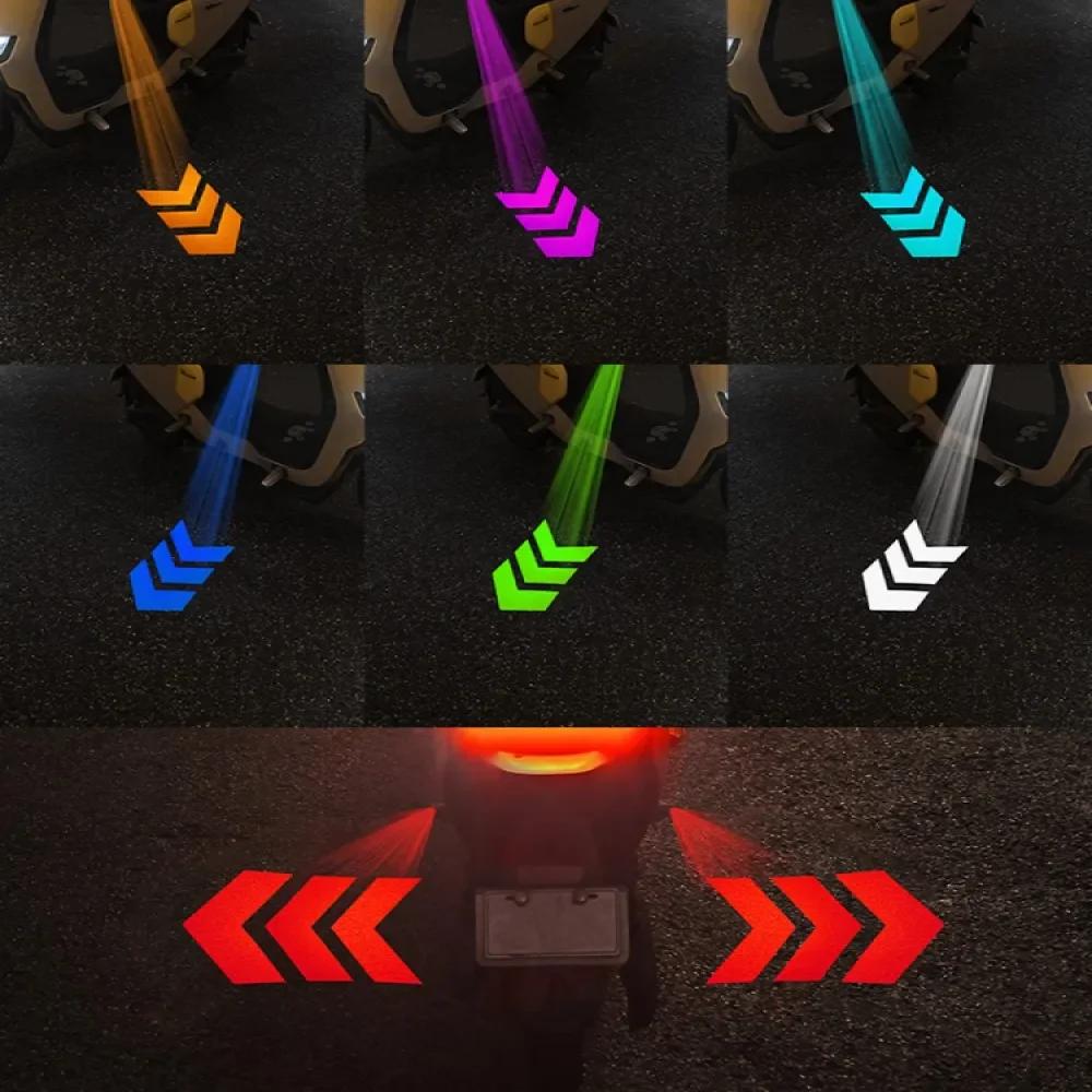 2PCS Motorcycle Turn Signal LED Projection Light Electric Car Street Modification Welcome Decoration Anti-collision Laser Light