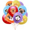 Cat Pet Dog Birthday Party Latex Balloons Cute Cartoon Kitten Print Balloons Supplies Meow Kitty Theme Balloons for Birthday