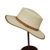 French Cream Beige Woven Flat Top Top Hat Women'S Summer Sun Protection Sunshade Holiday Beach Small Fresh Wide Brim Straw Hat