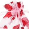 100 Pezzi Sacchetti in Organza a Forma di Cuore Rosso Matrimonio San Valentino Regalo Sacchetto con Coulisse per Caramelle Sacchetti Esposizione Gioielli Decorazione Festa di Compleanno