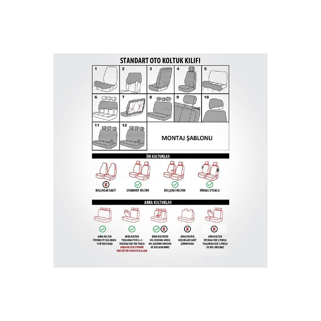 Soft Smoked Colt Feather Peugeot 207 Compatible Car Seat Cover