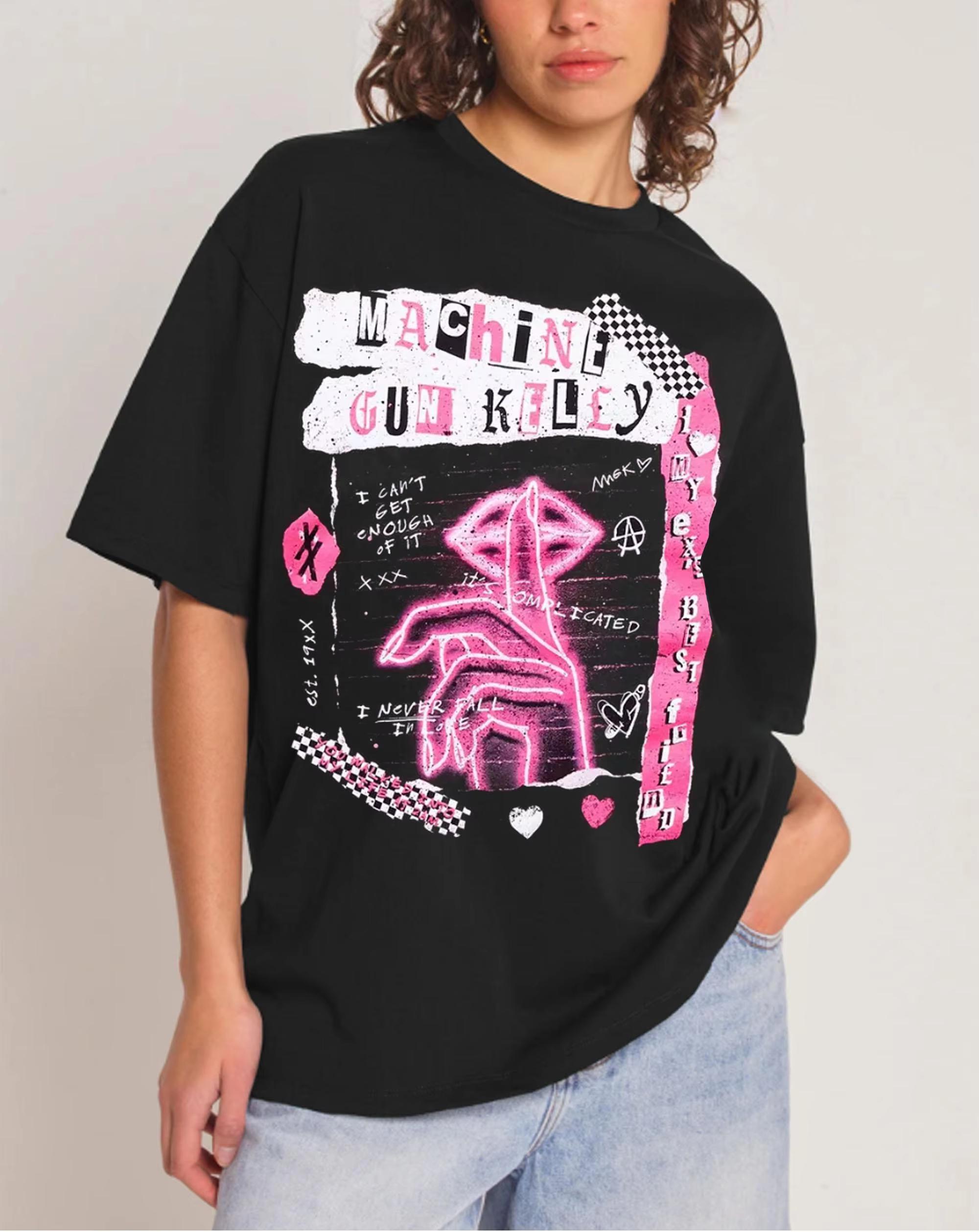 Machine Gun Shirt MGK 90s Tshirt Gun Kelly Fan Rap Shirt Gift for Her Streetwear Summer Unisexs and Womens Tshirt Top S