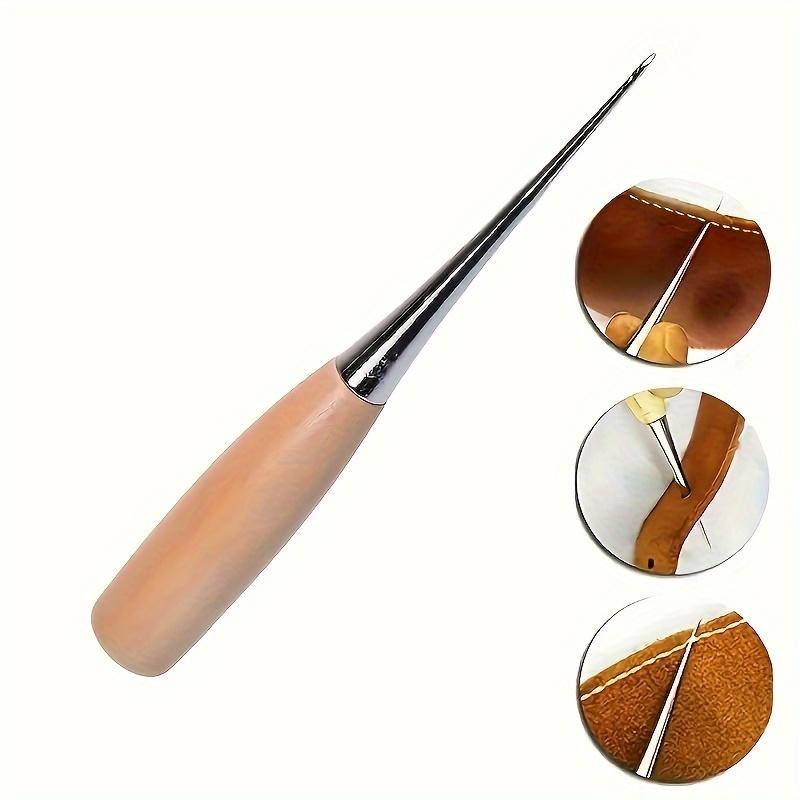 Leathercraft Awl with Wooden Handle - Ideal for DIY Sewing & Punching, Handmade Craft Tool