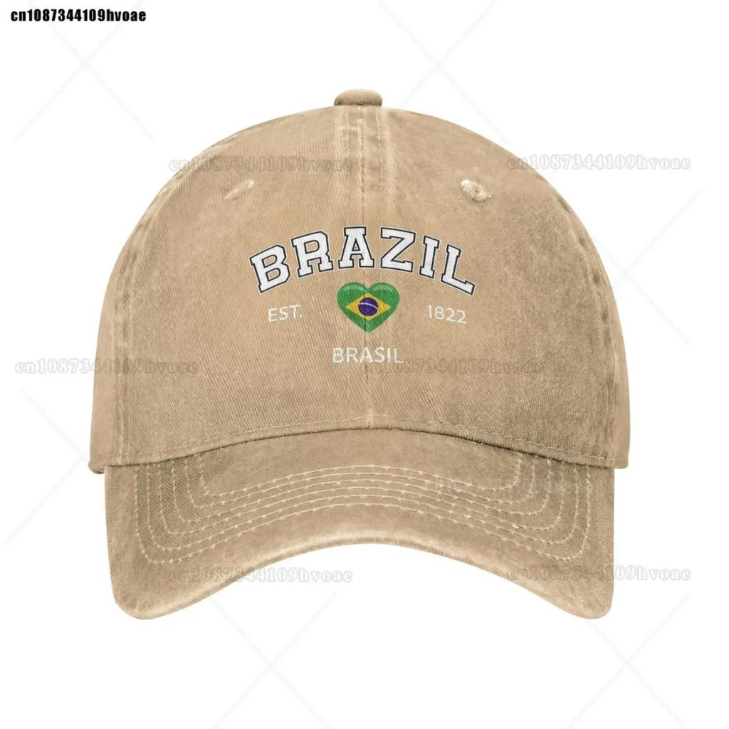 Fashion Flag Hats Brazil EST Baseball Cap Unisex Adjustable Summer Sport Caps Brasil Sandwich Caps Snapback Golf Hat