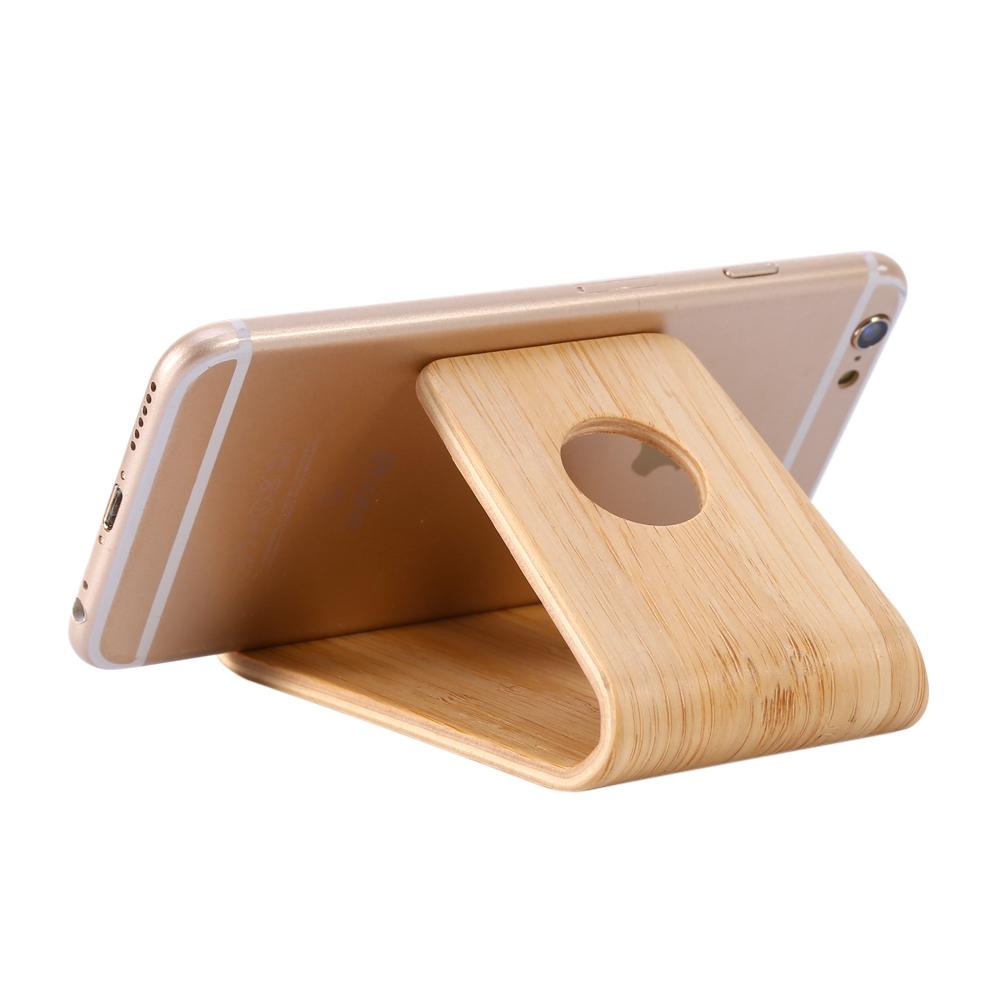 Universal Wooden Bamboo Cellphone Stand Holder for iPhone for Samsung for Xiaomi huawei 2018