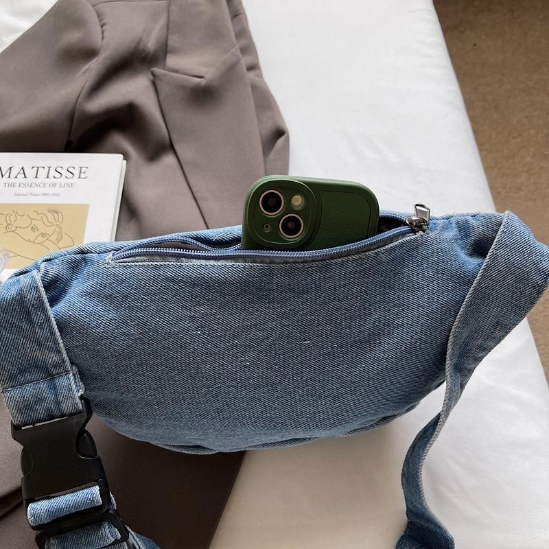Denim Messenger Bag Hüfttasche Damen Outgoing Brusttasche