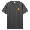 Funny Alf Pocket T Shirt Men Hipster Stylish Pure Cotton Unique Design Alien Life Form Tee Shirt Guys Punk Designer Streetwear