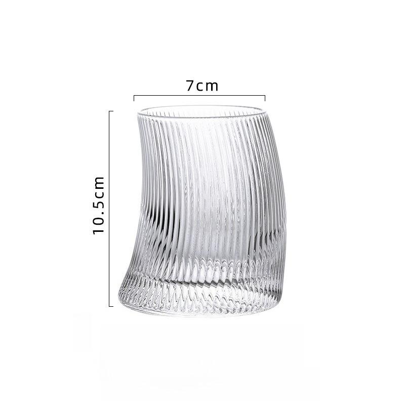 

325ml or 500ml Irregular Glass Cup Milk Tea Drinking Cup Bar Whiskey Glass Household Heat-resistant Cup Holiday Gift for Friends 1pcs