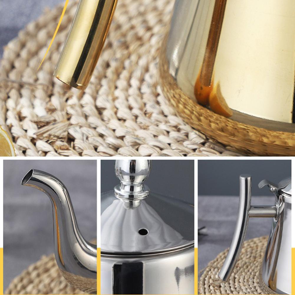 Kitchen Stainless Steel Teapot Infuser Coffee Pot Induction Cooker Kettle