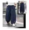 Boys' Summer Checkered Casual Pants 2026 New Style Rascal Handsome Children's Summer Work Pants Middle and Large Children's Casual Pants