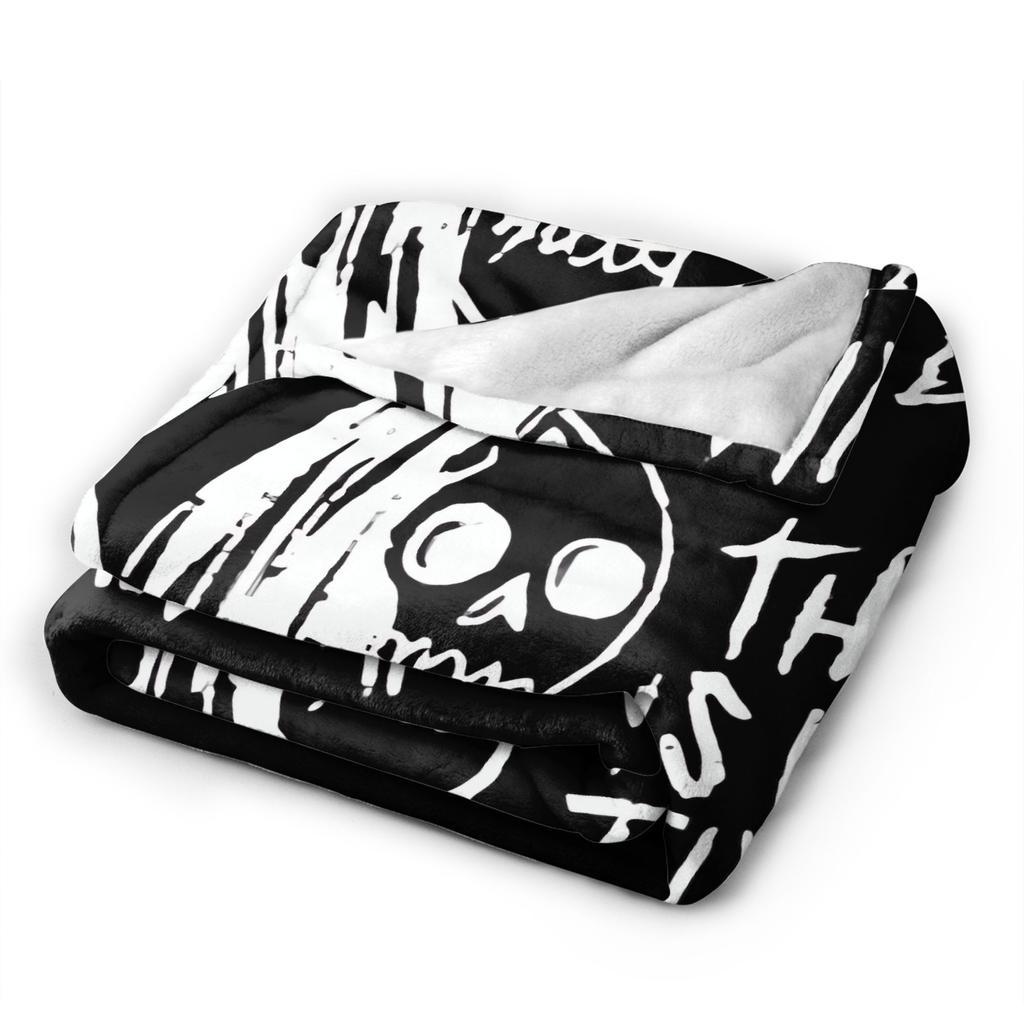 D-Deftoness Nu Metal Throw Blanket Warm Soft Flannel For Girls Boys Airplane Travel Couch Bed Comfortable Sofa Cover