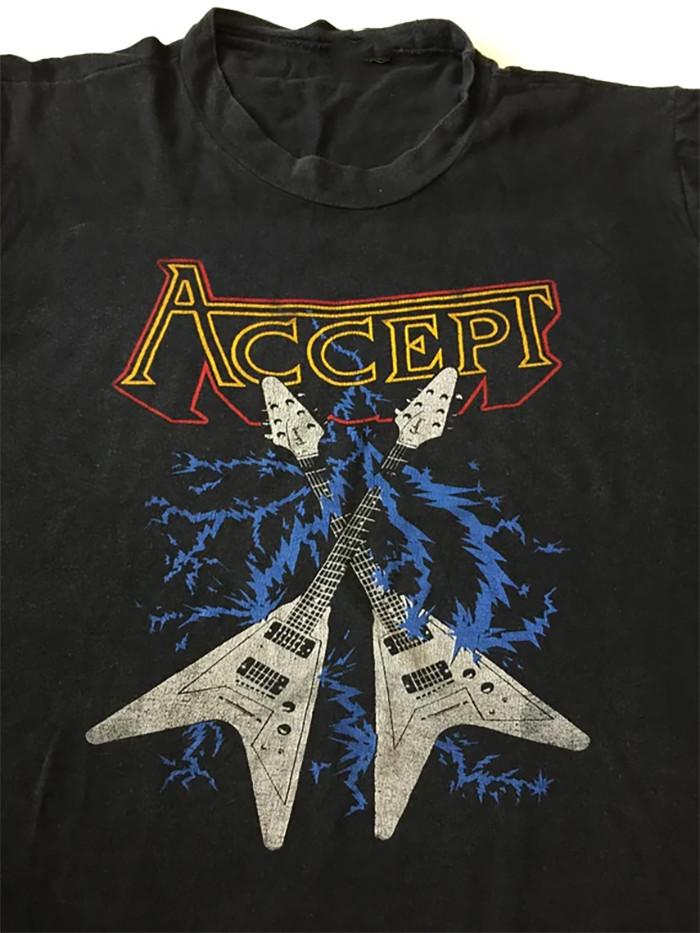Accept Band Black TShirt Cotton Unisex Gift For Men Women BL2.258 Unisex T-Shirt S
