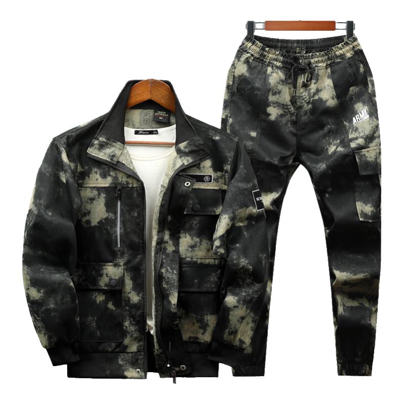 

Men s Long-Sleeve Camouflage Workwear Set 185