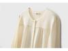 2024 Spring Heavyweight 23 Momme Long-Sleeved Round Neck Top - 100% Mulberry Silk Crepe