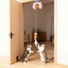 Automatic Cat Teaser Interactive Electric Feather Toy Rechargeable Hanging String Cat Teaser with Bell for Indoor Cats Self-Play Hunting Exercise
