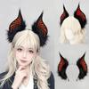 Anime Style Bat Headband Plush Cosplay Ears Headband Spooky Plush Headband  Anime Convention