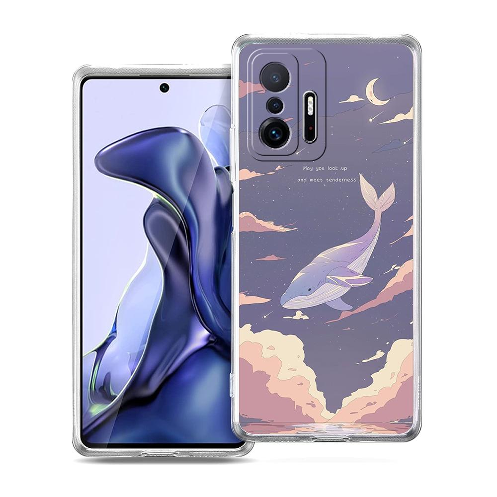 INS Korean Sunset Scenery Phone Case For Xiaomi 14 13 12 Lite Mi 11 11X 13T 12T 11T For Poco X5 X4 X3 NFC F5 F4 M4 Pro 5G Cover