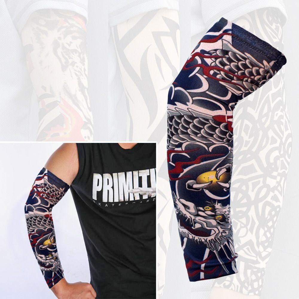 1Pcs Outdoor Sport Flower Arm Sleeves Summer Cooling Tattoo Arm Sleeves New Arm Cover