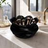Flower Plastic Pen Holder Luxury Makeup Brush Holder  Dresser Vanity Desk