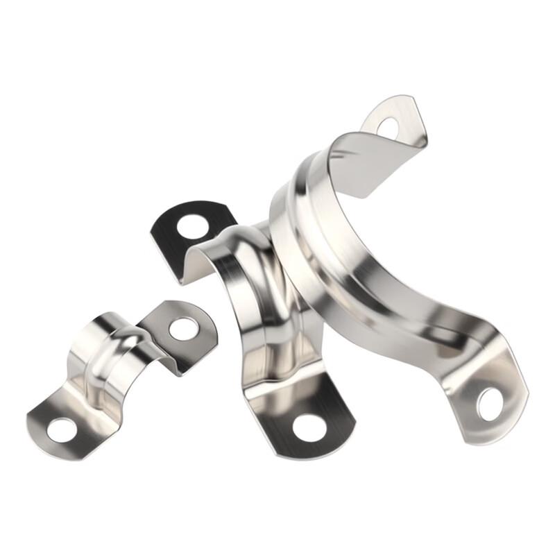 304 Stainless Steel U-Type Pipe Clamps (20-Pack)