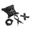 Johnature Moto & Biker Dame Midjepakke Multifunksjonell belteveske Fashion Rivet Pu Leather Skulder- og Crossbody-vesker