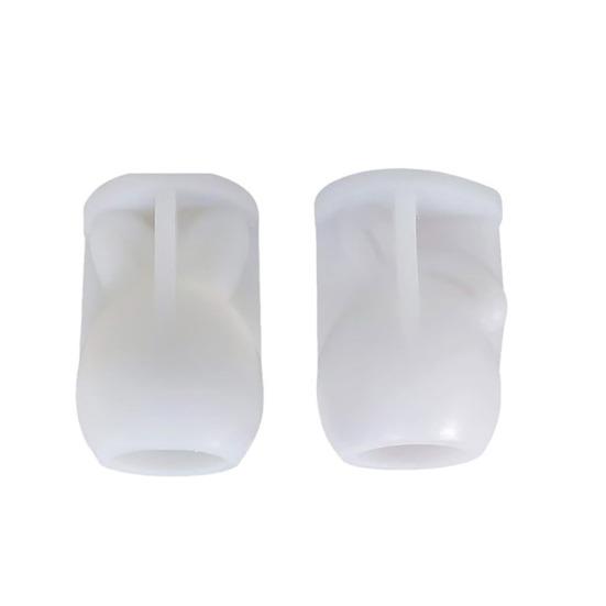 Ostereier-Hase Silikonform DIY gesichtsloser Hase Harz Gips Bastelform Flexibel Wiederverwendbar Kerzenform für Feiertagsdekoration