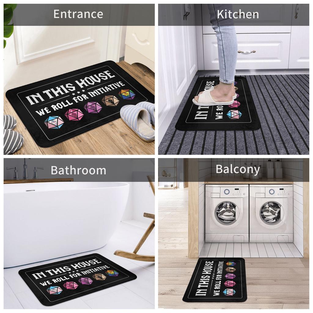 Dnd Game House Initiative Front Floor Door Entrance Mat Outdoor Kitchen Bath Doormat Living Room Carpet Rug