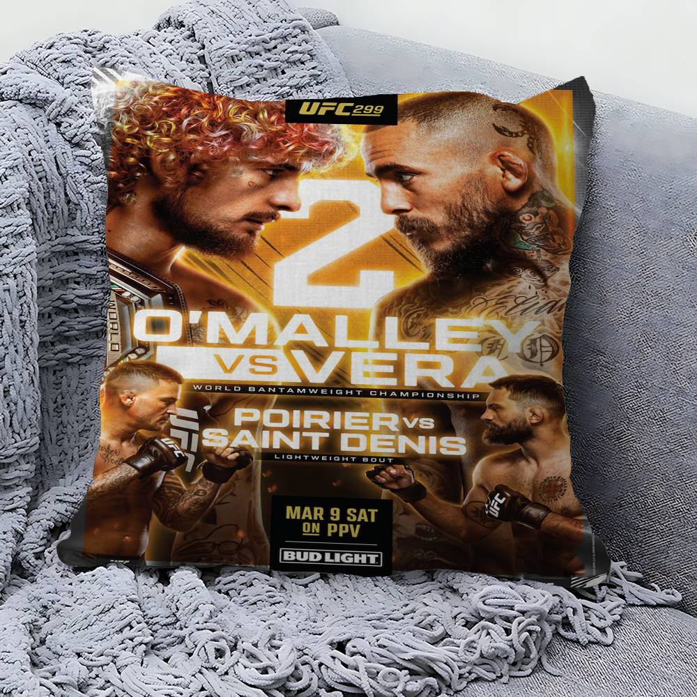 U-Ultimate Fighting Championship UFC Polštář Dárek Dekorace do domácnosti a kanceláře Polštář do ložnice, na pohovku, do auta Potah na polštář