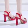 Comfortable and Elegant Chunky Open Toe Ladies Shoes Designer Asian Size on Offer New Breathable Fashion Korea Women's Sandals