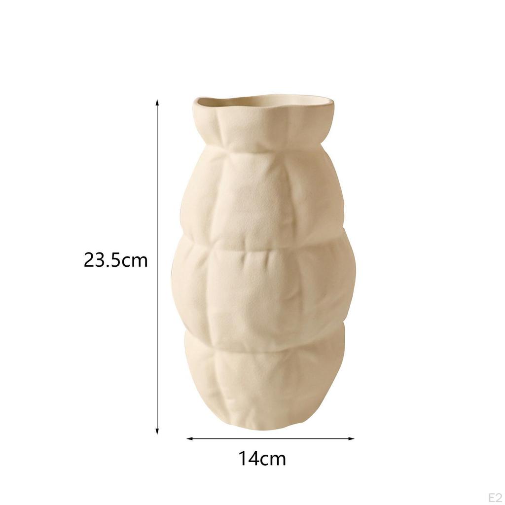 Ceramic Flower Vase, Decorative Vase Floral Arrangement Flowerpot Container Statue for