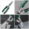 Professional Tin Snips With Crimper Pliers Tool Hexagonal Key Serrated Blade Ergonomic Comfortable Grip Nonslip Design
