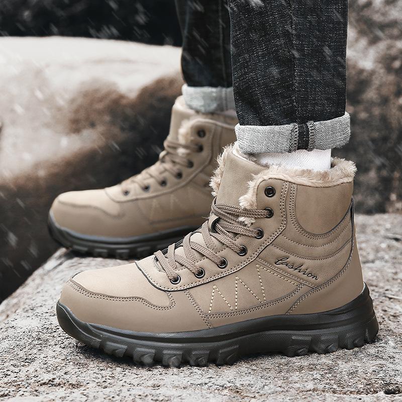 New high-top wear-resistant outdoor Martin boots hiking shoes casual large-size couple travel shoes