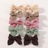 10/20pcs 2.5'' Candy Color Ribbon Hair Bows Clips Set for Baby Girls Cute Handmade Hairpin Barrettes Kids Hair Accessories