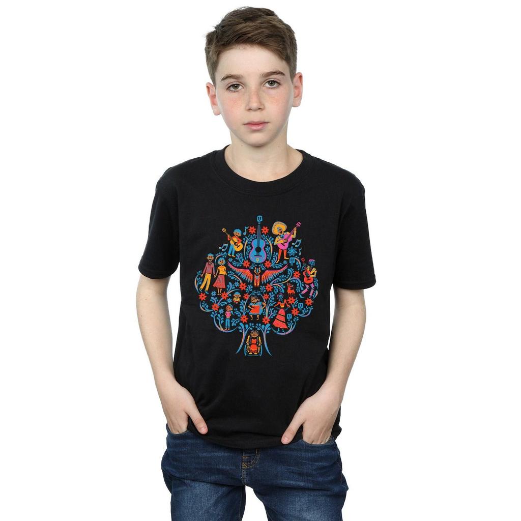 Disney Boys Coco Tree Pattern T-Shirt