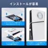 New PS5 Slim Cooling Fan for AriKroii PS5 Slim Cooling Fan Faceplate with Cooling Includes 2 USB Hubs for PS5 Heat Dissipation for PS5 Slim