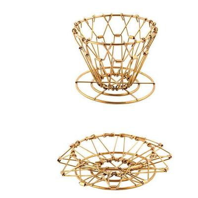 Metal Reusable Coffee Filter Holder Pour Over Coffee Dripper Mesh Coffee Tea Filter Basket Drip Coffee Filter Cup