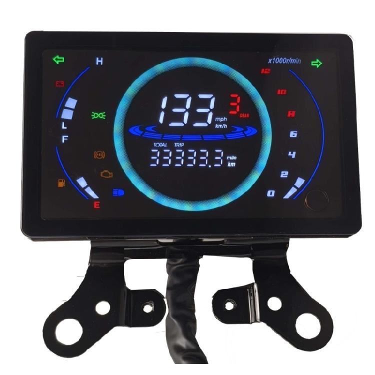 Motorcycle LCD Digital Instrument Panel Meter Gauge Speedometer Odometer Tachometer Clear Display Suitable for 150 CM150